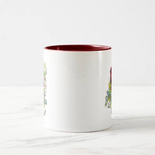 Bird Tasse Lila Finch (Mittel)