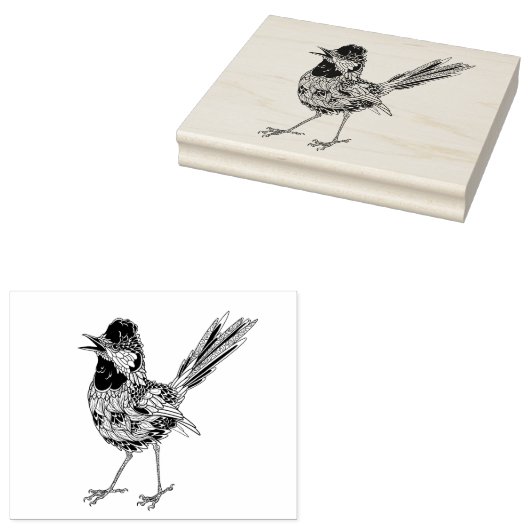 Bird Tattoo 2 Gummistempel (Stempel)