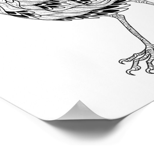 Bird Tattoo 2 Poster (Ecke)