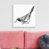 Bird Tattoo 6 Leinwanddruck (Insitu (Wohnzimmer))