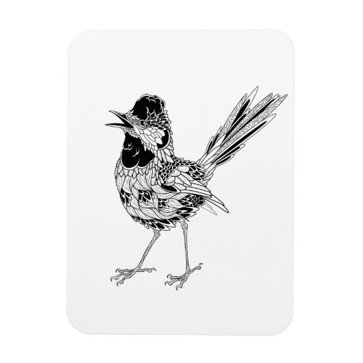 Bird Tattoo Magnet (Vertikal)