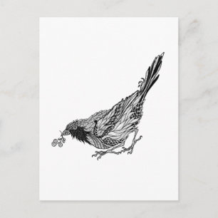 Bird Tattoo Postkarte