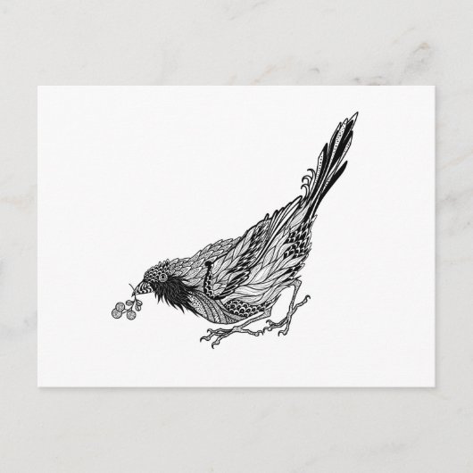 Bird Tattoo Postkarte (Vorderseite)