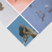 Bird Theme Crow Duck Condor Egret Mixed Media Seidenpapier (Ausschnitt)