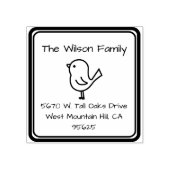 Bird Themed Address-Briefmarke Gummistempel (Prägung)