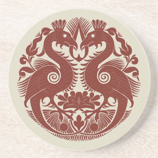 Bird-Things Sandstone-Untersetzer Getränkeuntersetzer (Vorne)