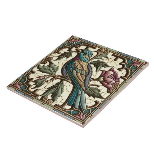 Bird Tiles - Vintag - Jugendstil Fliese (Seite)