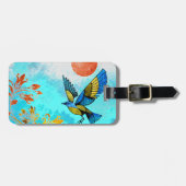 Bird Tree Sun Gepäckanhänger (Vorderseite horizontal)