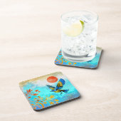 Bird Tree Sun Getränkeuntersetzer (Rechte Seite)