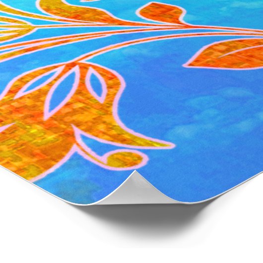 Bird Tree Sun Poster (Ecke)