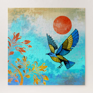 Bird Tree Sun Puzzle