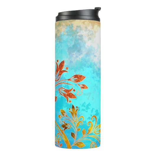 Bird Tree Sun Thermosbecher (Nach links gedreht)