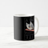 Bird Tufted Titmouse Kaffeetasse (VorderseiteRechts)