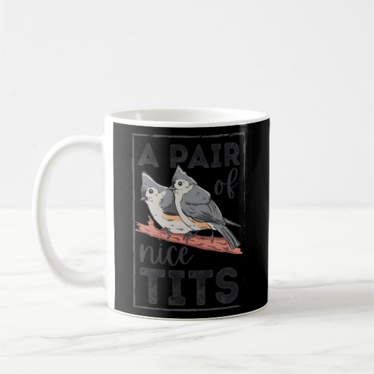 Bird Tufted Titmouse Kaffeetasse (Links)