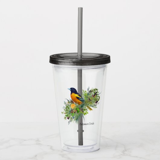 Bird Tumbler Baltimore Oriole Acryltrinkbecher (Vorderseite)