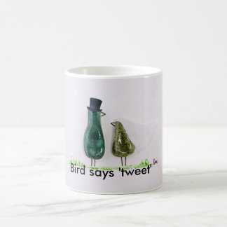 Bird tweete Hochzeit und Bräutigam Kaffeetasse