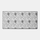 Bird und Blume-Doodle-Verpackungspapier Schreibtischunterlage (Vorderseite)