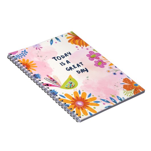 Bird und Blume Notebook Journal Notizblock (Rechte Seite)