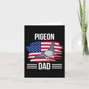 Bird US Flag 4. Juli Vatertag Taube Vater Karte