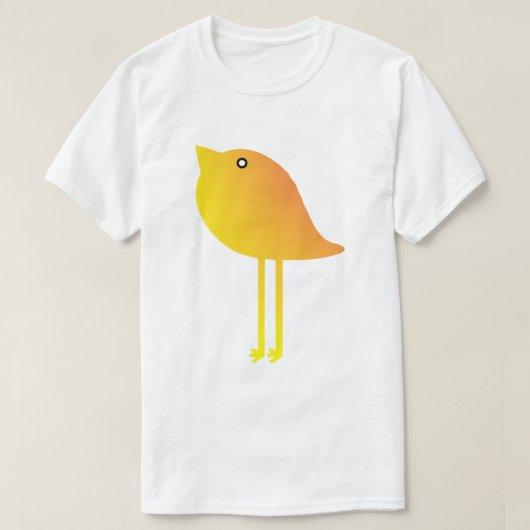 Bird Vector Yellow T-Shirt (Design vorne)