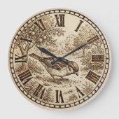  Bird Wall Clock  Große Wanduhr (Vorderseite)