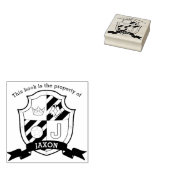 Bird Wappen Letter J Kinderbibliothek Name Gummi B Gummistempel (Stempel)