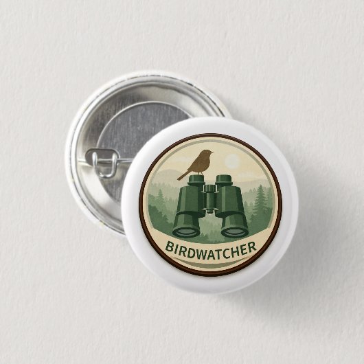Bird Watcher Explorer | Kids Outdoor Award Button (Vorne & Hinten)
