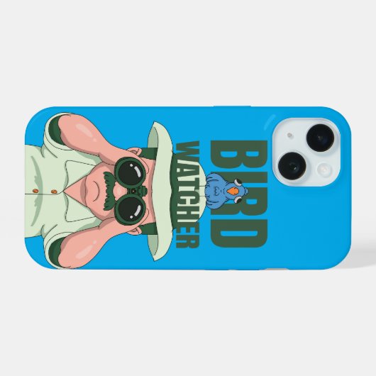 Bird Watcher Hobby birdwatching wildlife observer iPhone 15 Hülle (Rückseite (Horizontal))