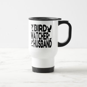 Bird Watcher Husband Reisebecher