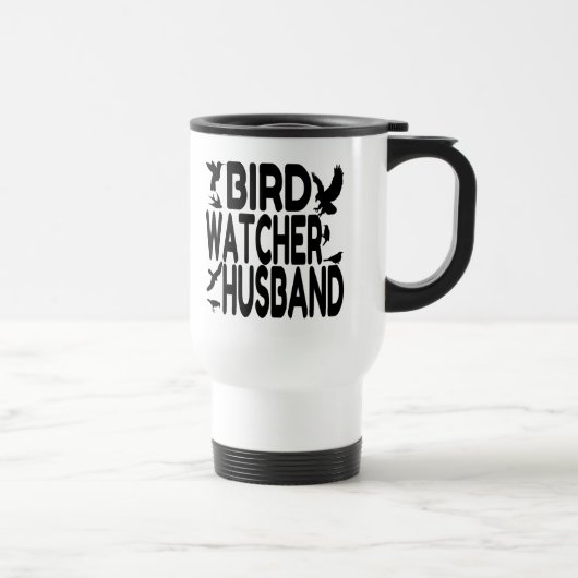 Bird Watcher Husband Reisebecher (Rechts)