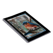 Bird Watcher Journal mit Bluebird Art Notizblock (Rechte Seite)