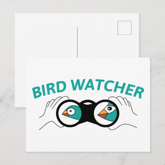 Bird Watcher Postkarte (Vorne/Hinten)