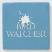 Bird Watcher Steinuntersetzer (Vorderseite)