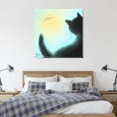 Bird Watcher Stretched Leinwand (Insitu (Schlafzimmer))
