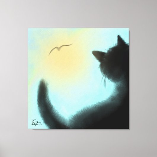 Bird Watcher Stretched Leinwand (Vorderseite)