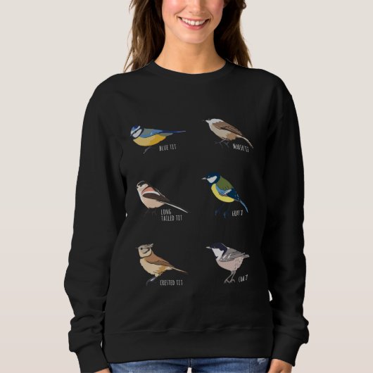 Bird watching Blue tit Great tit & more Sweatshirt (Vorderseite)