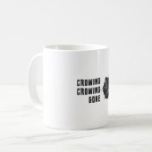 Bird Watching Crowing Gone Funny Bird Watcher Kaffeetasse (Vorderseite Links)
