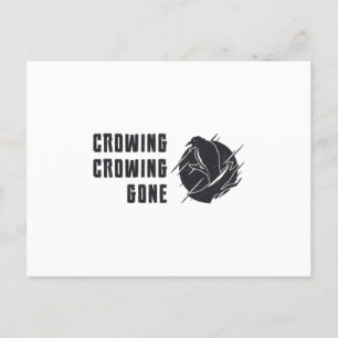 Bird Watching Crowing Gone Funny Bird Watcher Postkarte