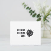 Bird Watching Crowing Gone Funny Bird Watcher Postkarte (Stehend Vorderseite)