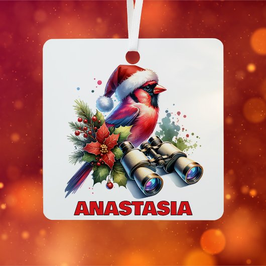 Bird Watching Enthusiasten Personalisiert Ornament Aus Metall
