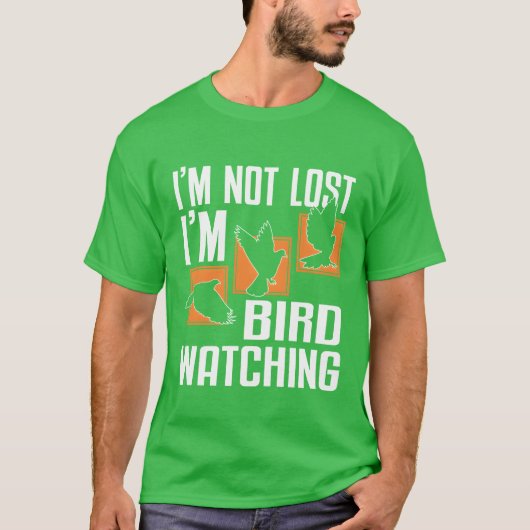 Bird Watching Niedlich Bird Lover witziger Retro T-Shirt (Vorderseite)
