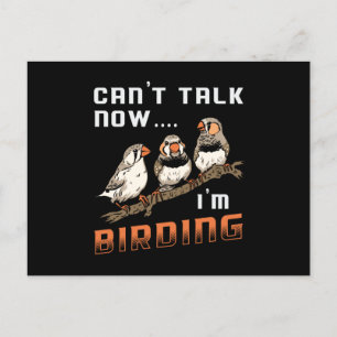 Bird Watching Retro Ich bin Vogelbeobachtung Bird  Postkarte