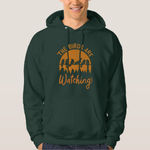 Bird Watching Spies Conspiracy Theorist Hoodie
