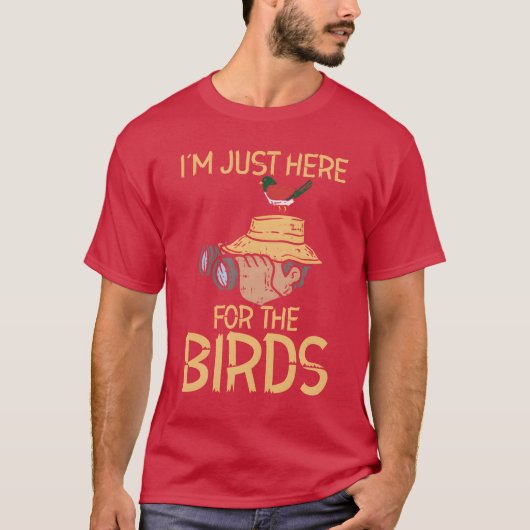 Bird Watching Vogelbeobachtung Binoculars Aviäre F T-Shirt (Vorderseite)