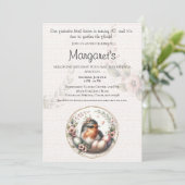 Bird Watercolor 40th Birthday Invitation Einladung (Stehend Vorderseite)