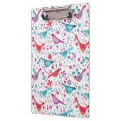 Bird Watercolor Floral Boho Klemmbrett (Links)