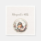 Bird Watercolor Serviette (Vorderseite)