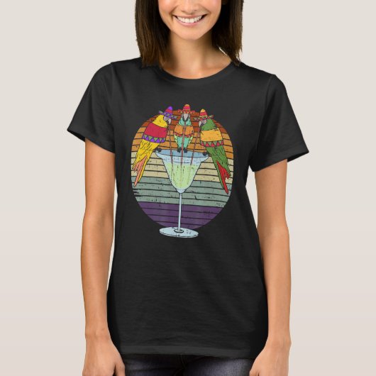 Bird Whisperer Tequila Cinco De Mayo Parrot T-Shirt (Vorderseite)