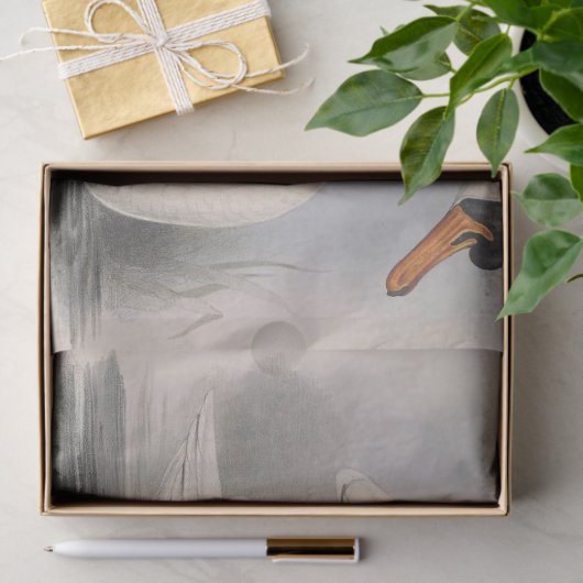 Bird White Swan Ephemera Decoupage Seidenpapier (Geschenk)