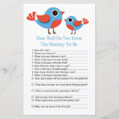 Bird Wie gut kennen Sie das Baby-Duschspiel? (Vorderseite)